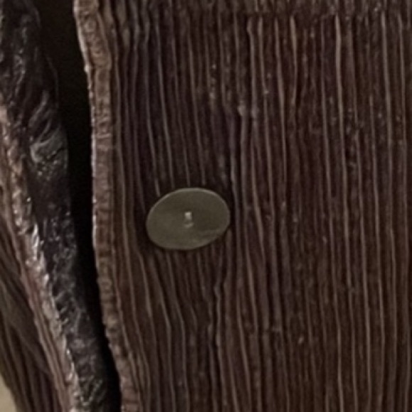 Vintage J.Jill Wide Wale Corduroy Velvet Chore Jacket Coat Chocolate Brown - Picture 6 of 11